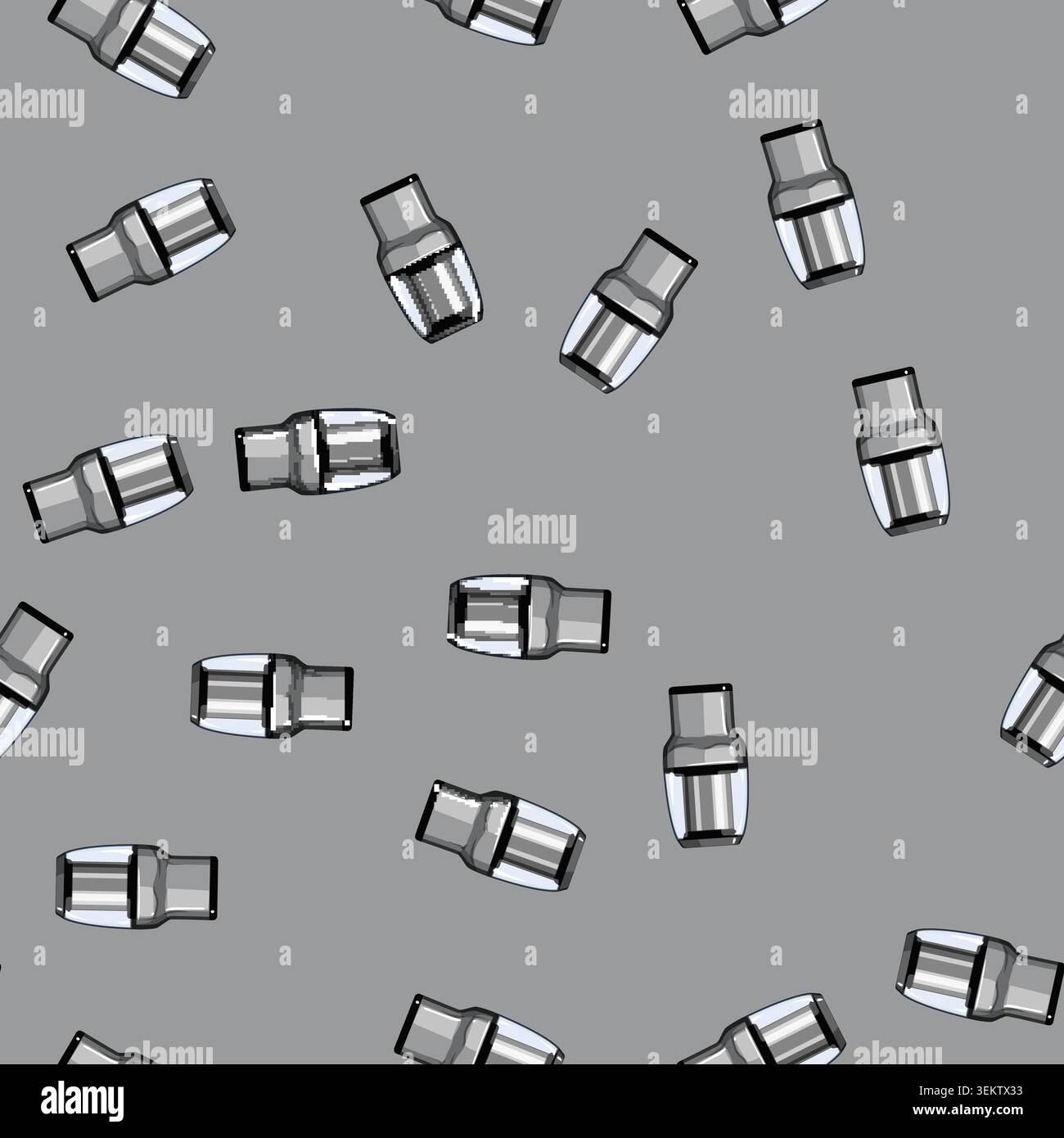 seamless pattern kitchen coffee grinder electric cartoon vector Stock Vector