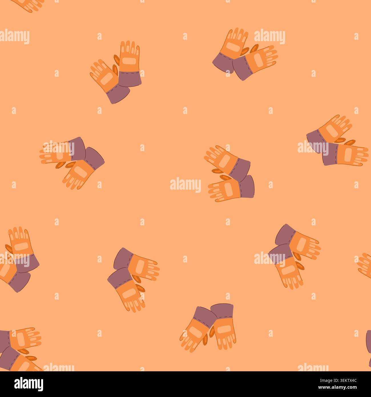 seamless pattern gas gloves welding cartoon vector Stock Vector