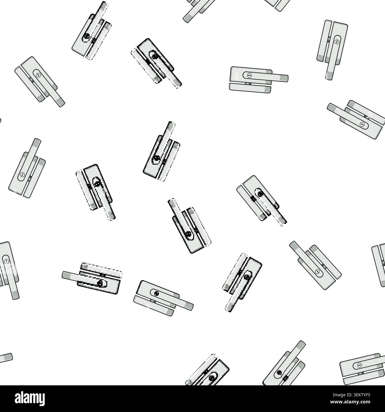 pattern Window security lock mechanism providing home protection Stock Vector
