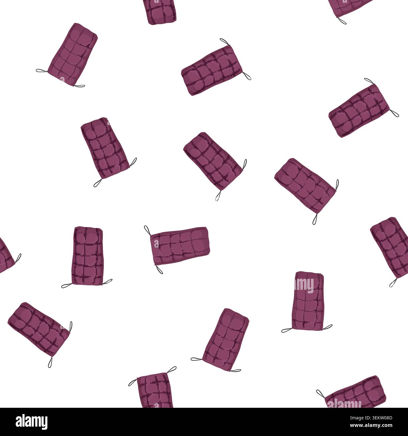 pattern equipment bag sleeping color icon vector Stock Vector