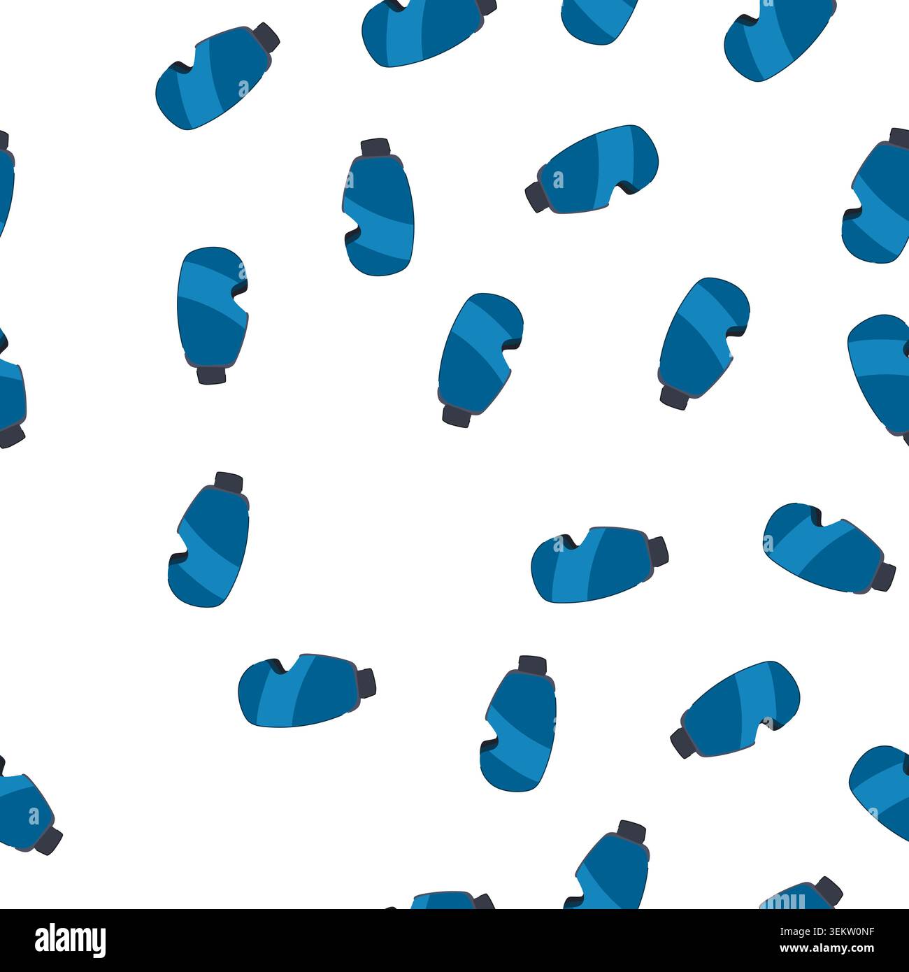 pattern mountains googles ski cartoon vector Stock Vector