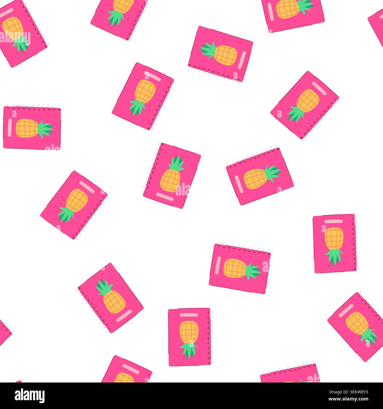 pattern notebook notebook cartoon vector Stock Vector