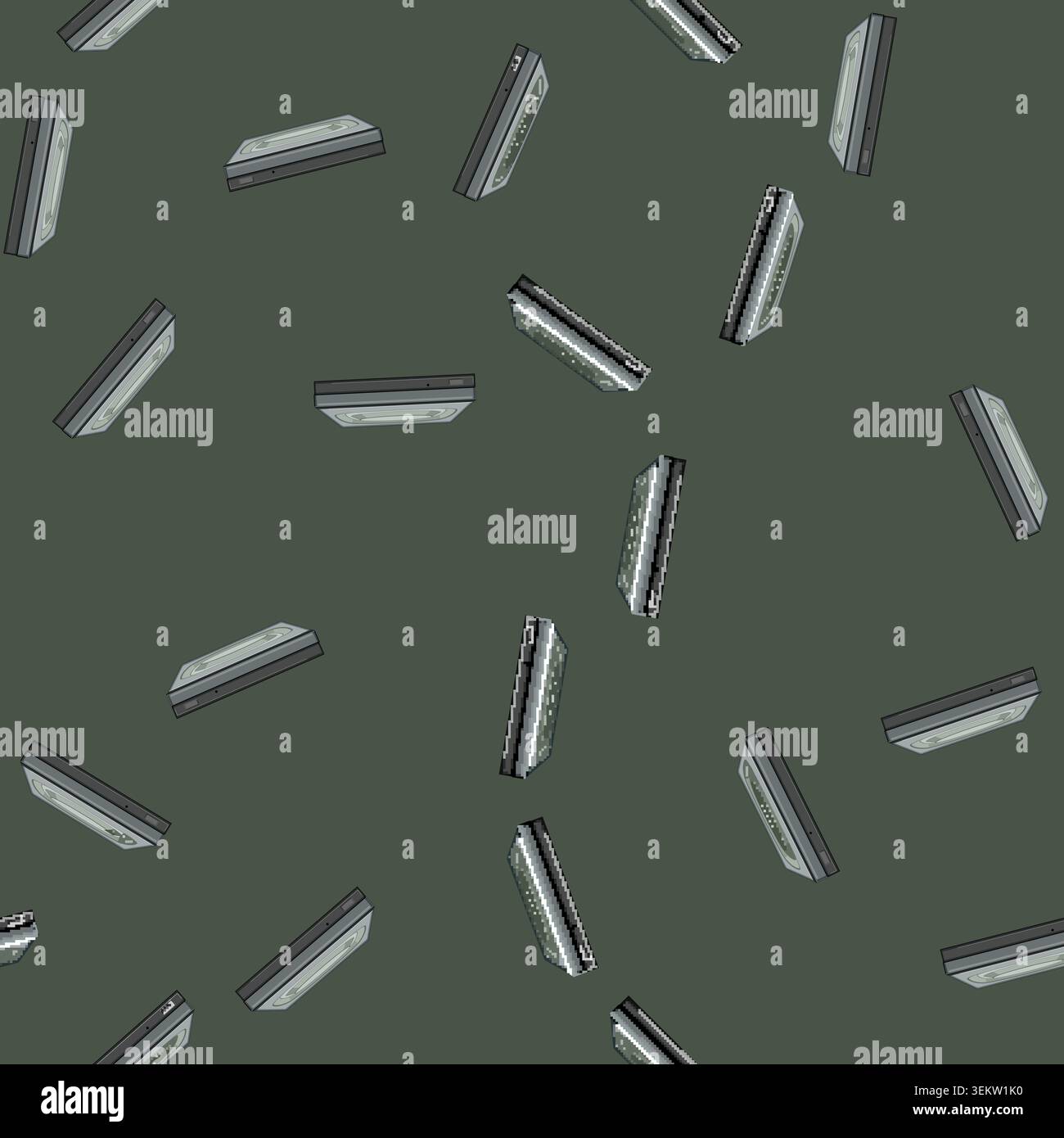 seamless pattern disc dvd drive cartoon vector Stock Vector