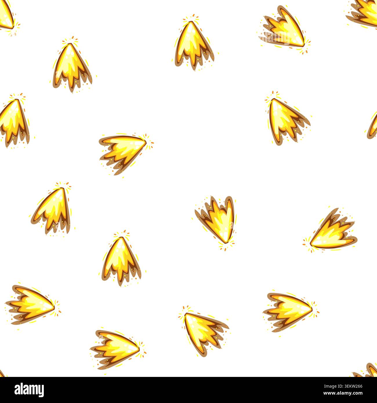 pattern smoke gun flash cartoon vector Stock Vector