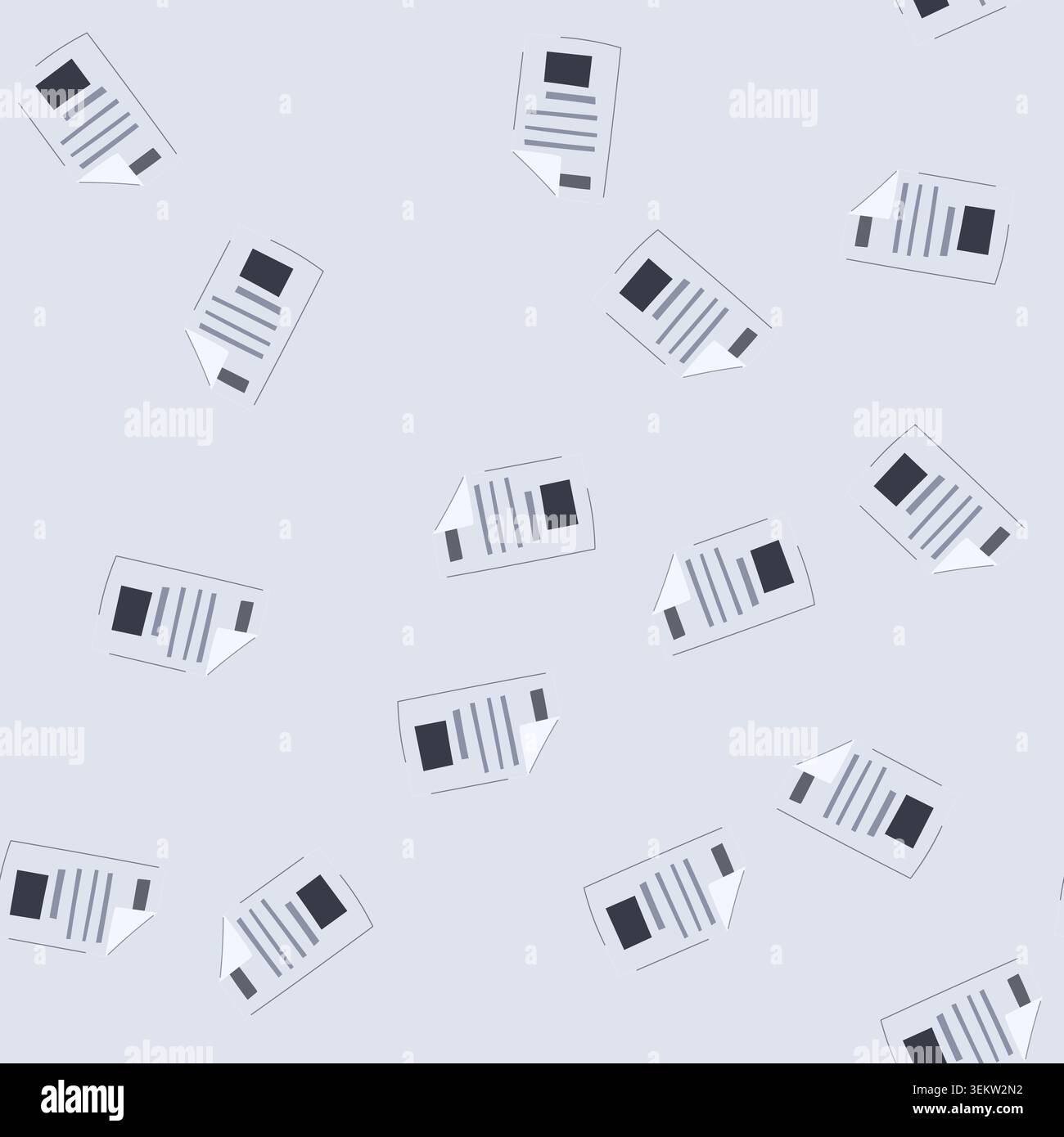 seamless pattern purchase receipt cartoon vector Stock Vector