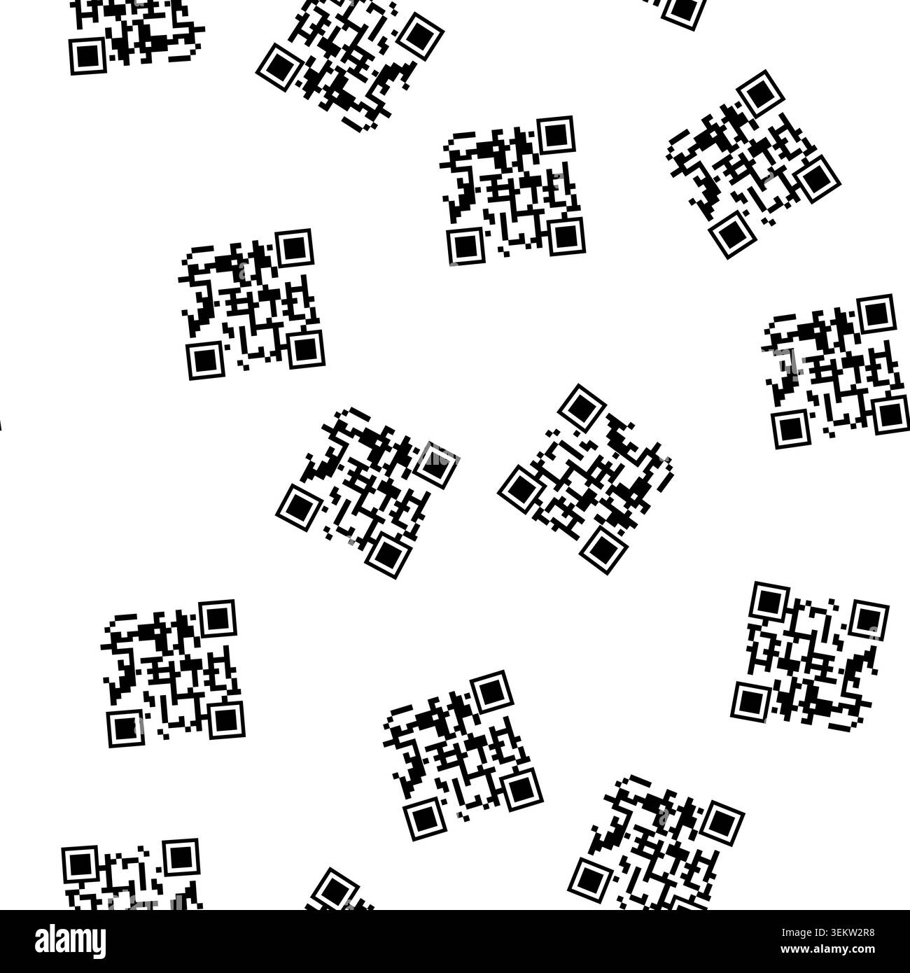 pattern meters qr code label cartoon vector Stock Vector