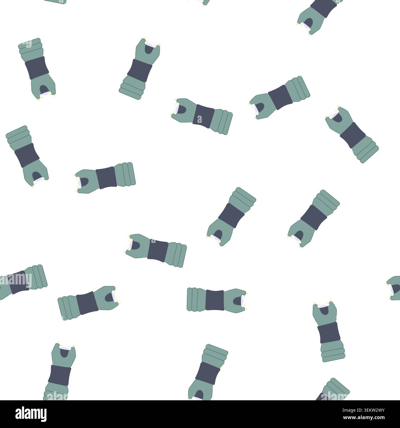 pattern electric taser gun cartoon vector Stock Vector
