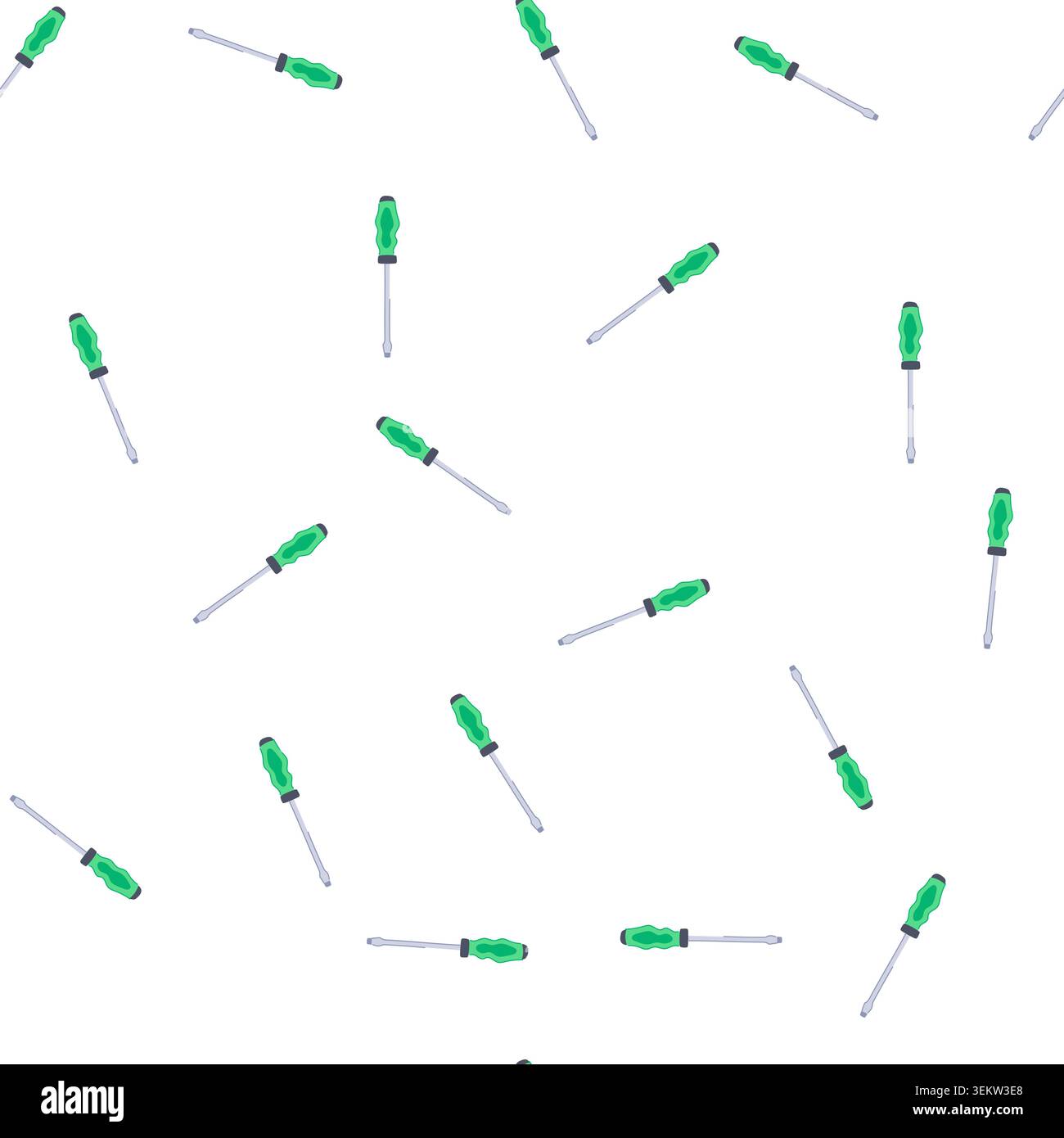 pattern repair screwdriver cartoon vector Stock Vector