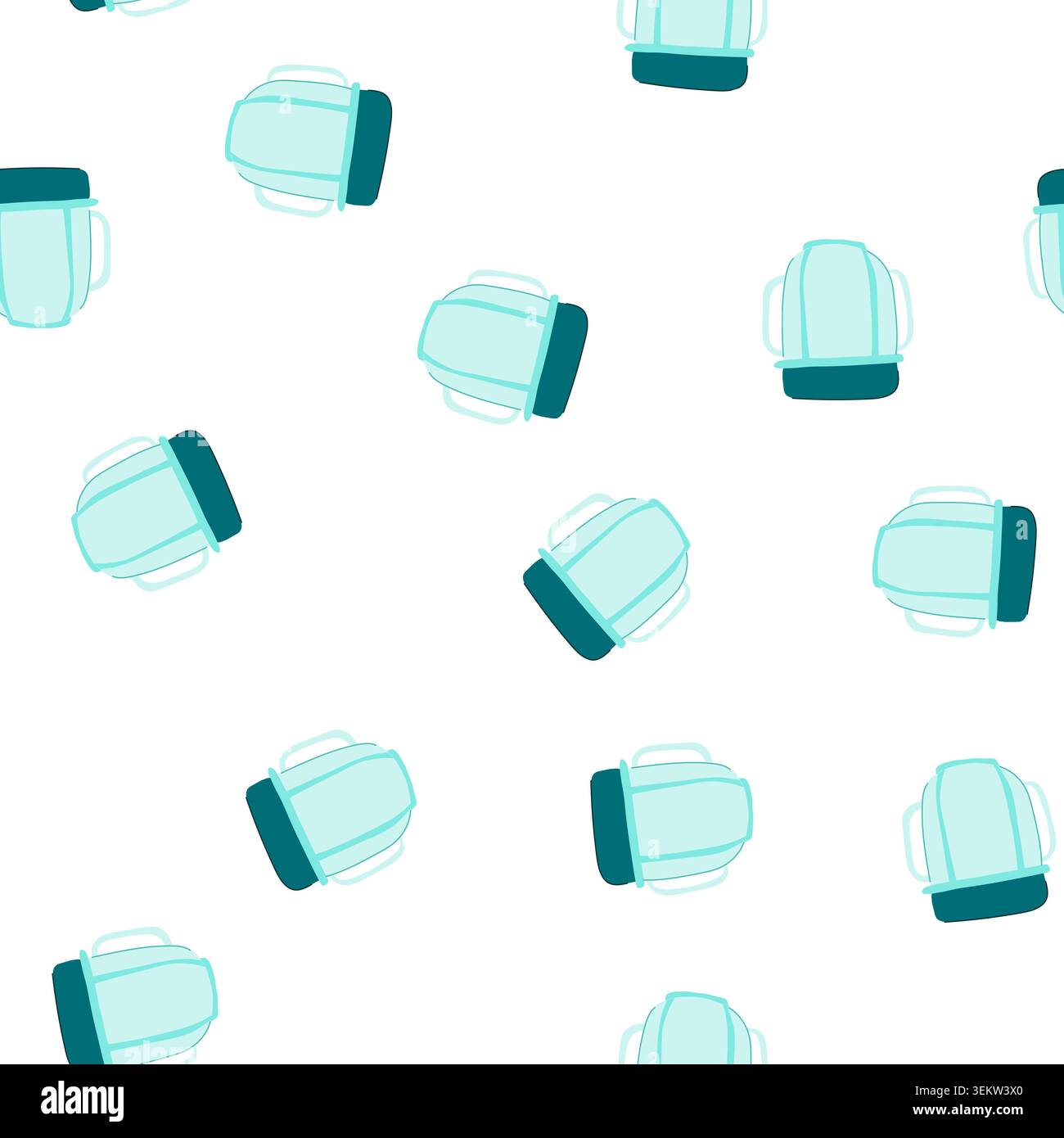 pattern stackable food storage container baby cartoon vector Stock Vector
