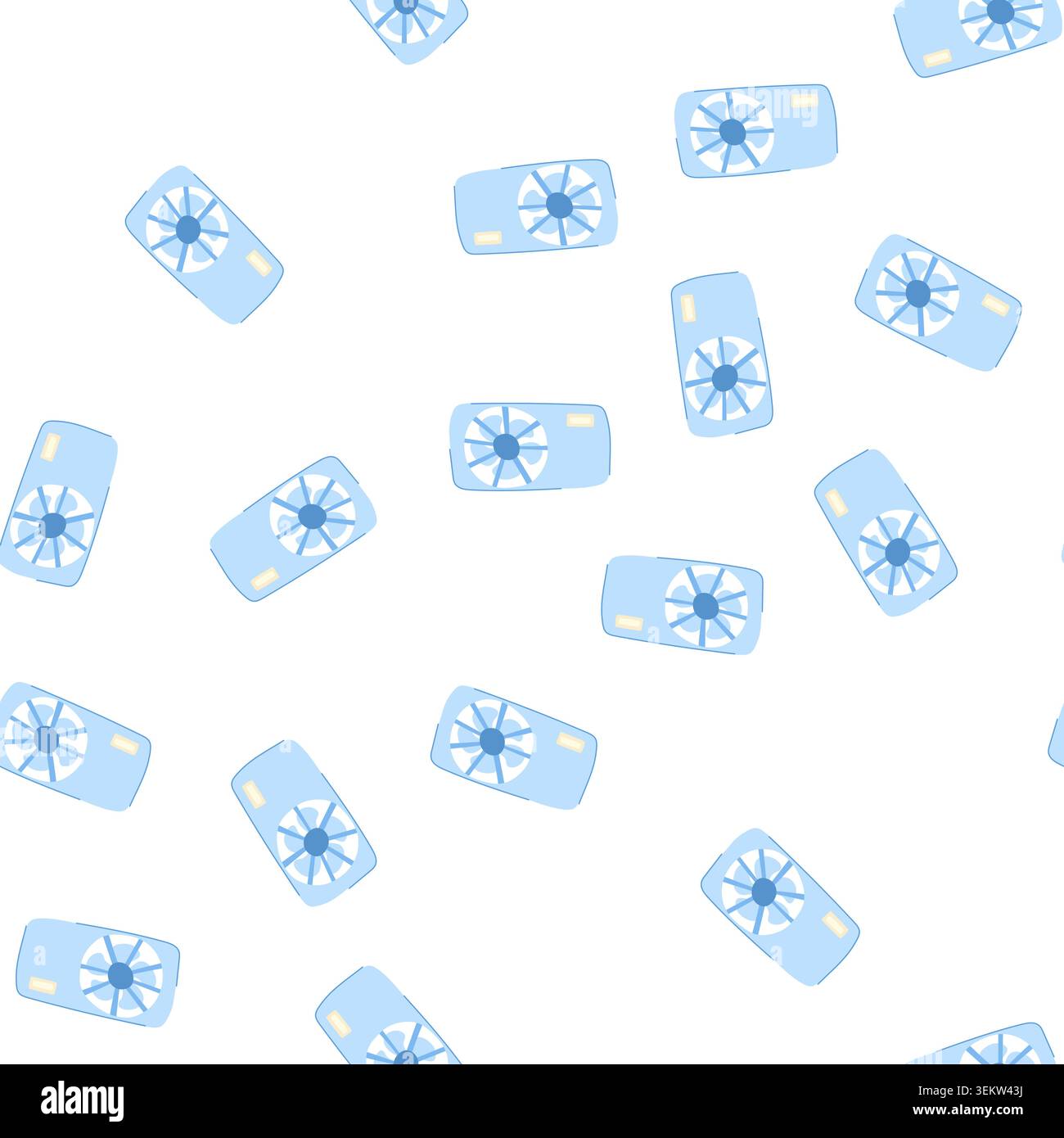 pattern bladeless hand electric fan cartoon vector Stock Vector