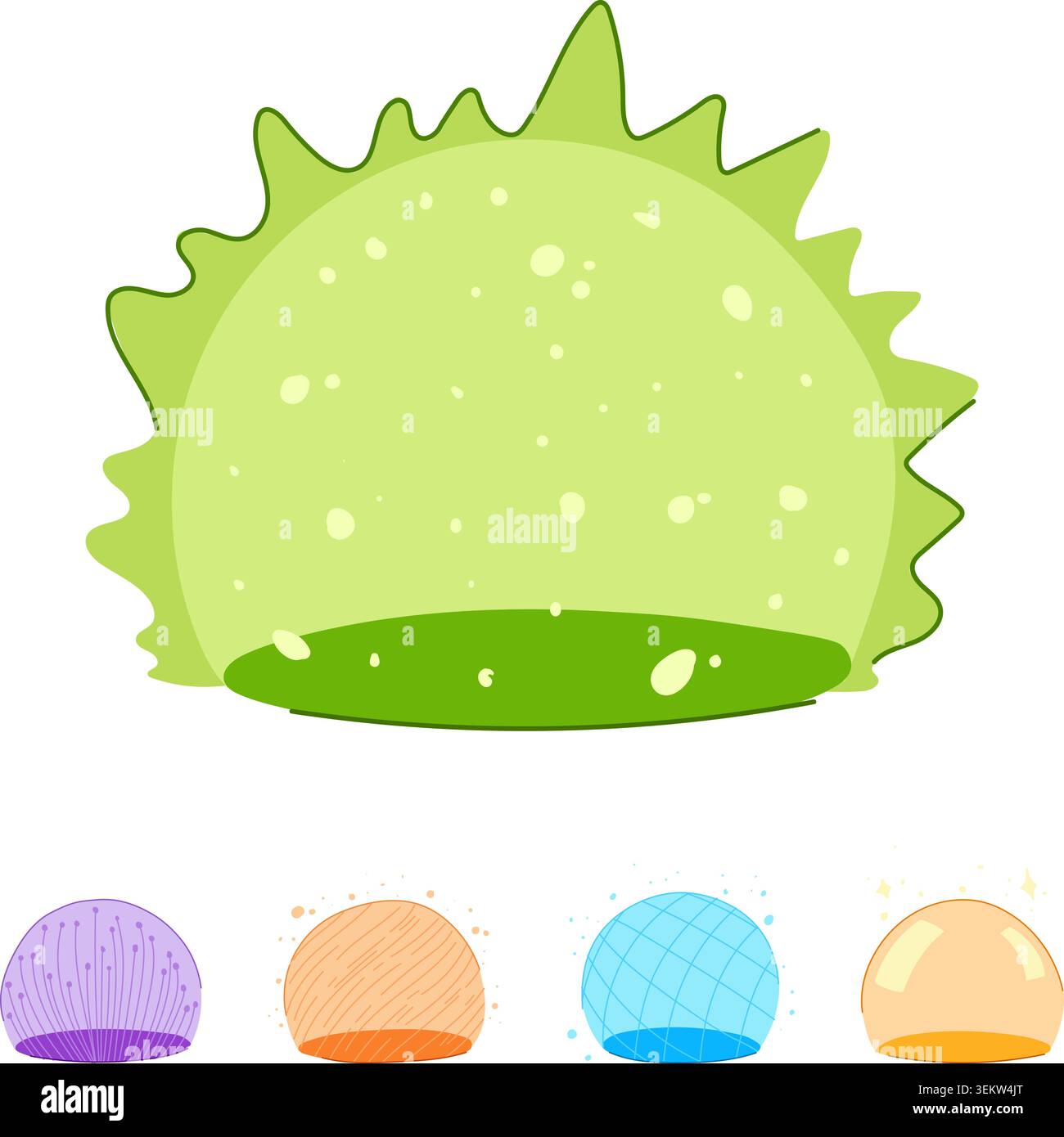 Green energy shield protecting from external threats Stock Vector