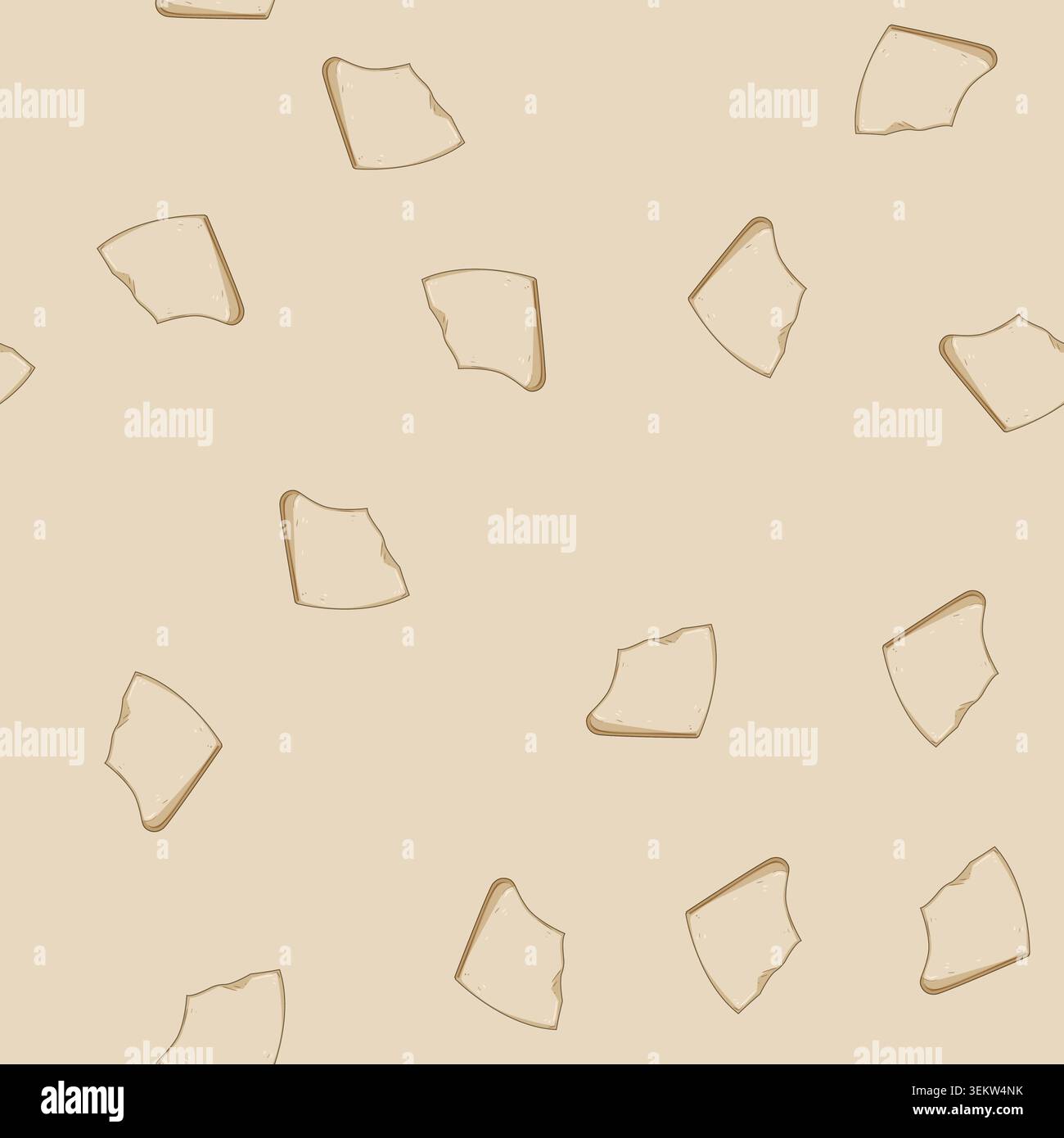 seamless pattern kitchen parchment paper cartoon vector Stock Vector