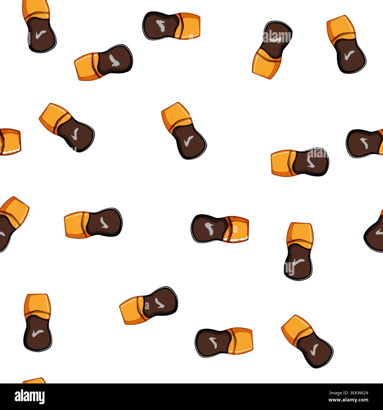pattern leather shoe polish cream cartoon vector Stock Vector