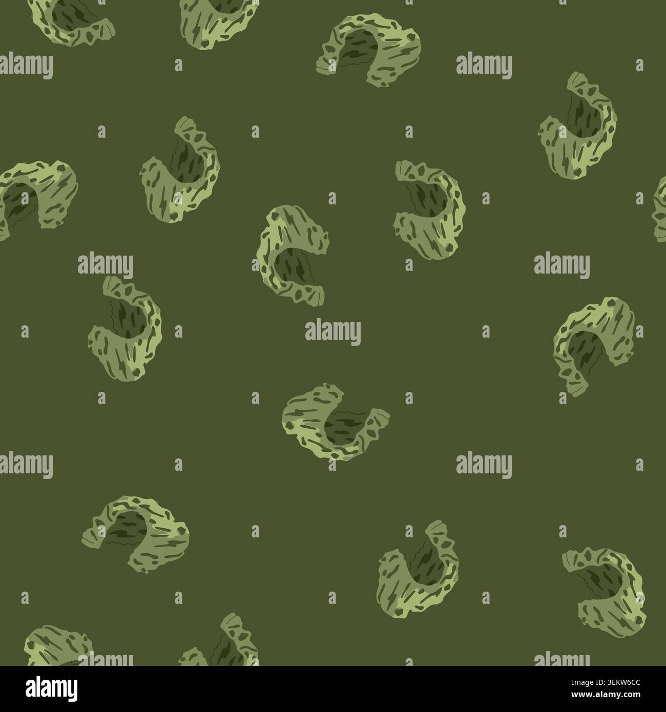 seamless pattern goldfish aquarium stone cartoon vector Stock Vector