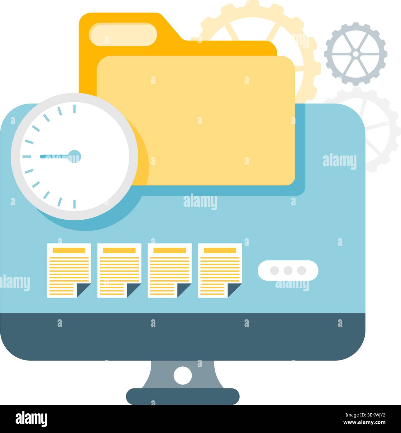recent files panel Stock Vector