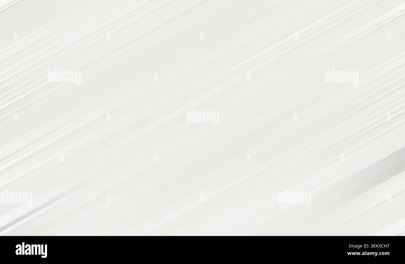 Abstract gray white diagonal lines creating a smooth clean gradient texture. Minimal striped background for modern design Stock Photo