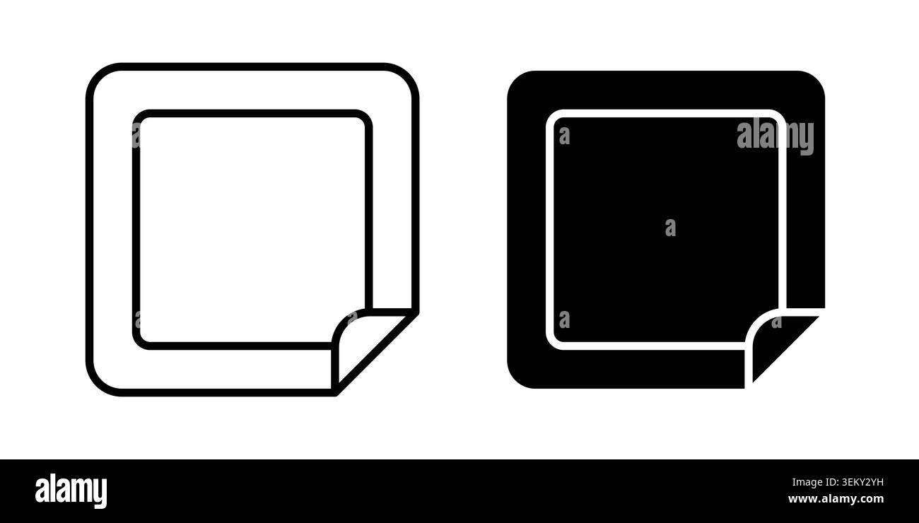 Nicotine patch icon solid, line, and editable vector set. Stock Vector