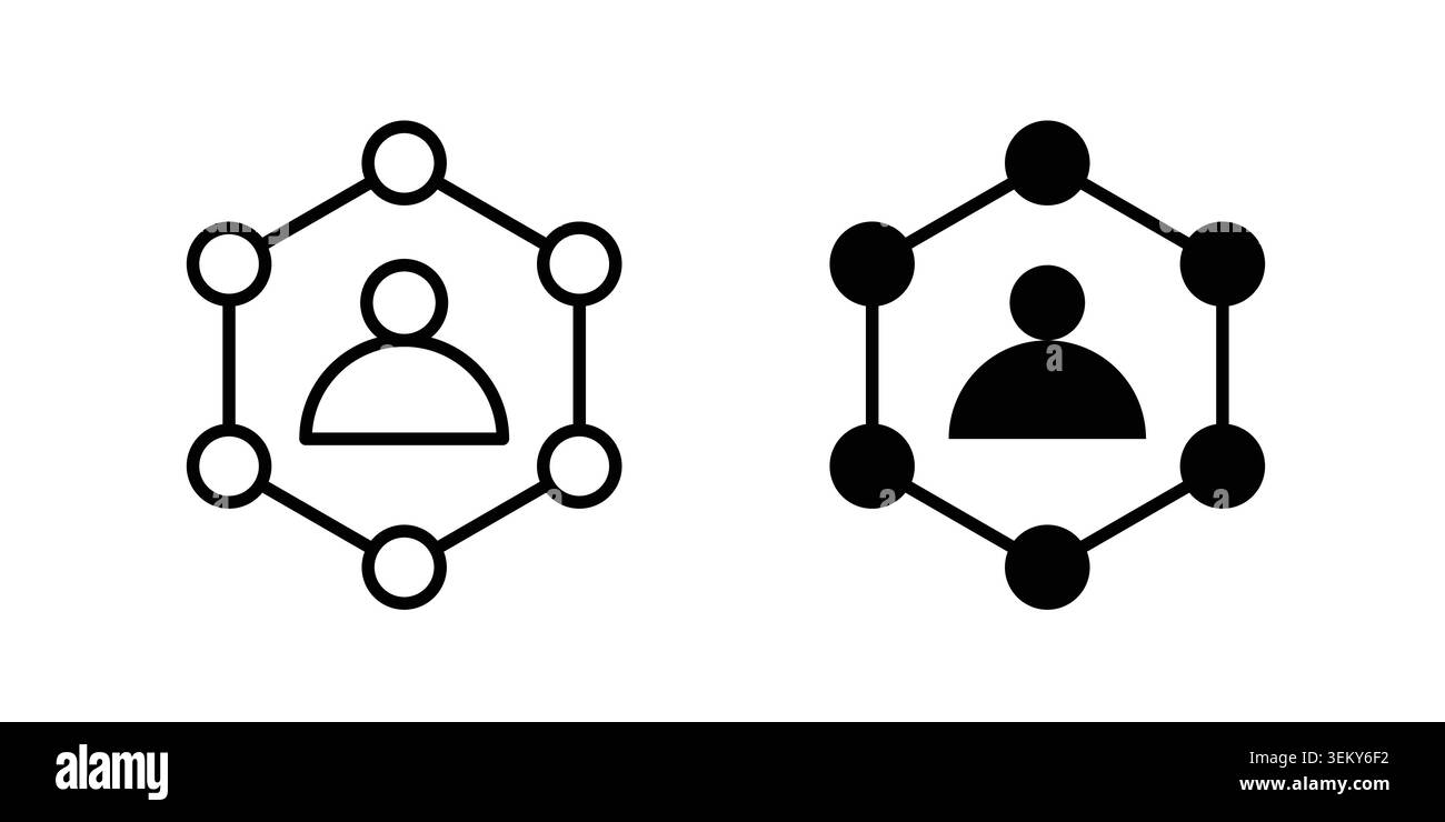 Ability icon solid, line, and editable vector set. Stock Vector