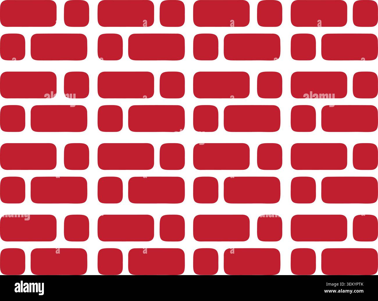 Seamless brick wall pattern illustration Stock Vector