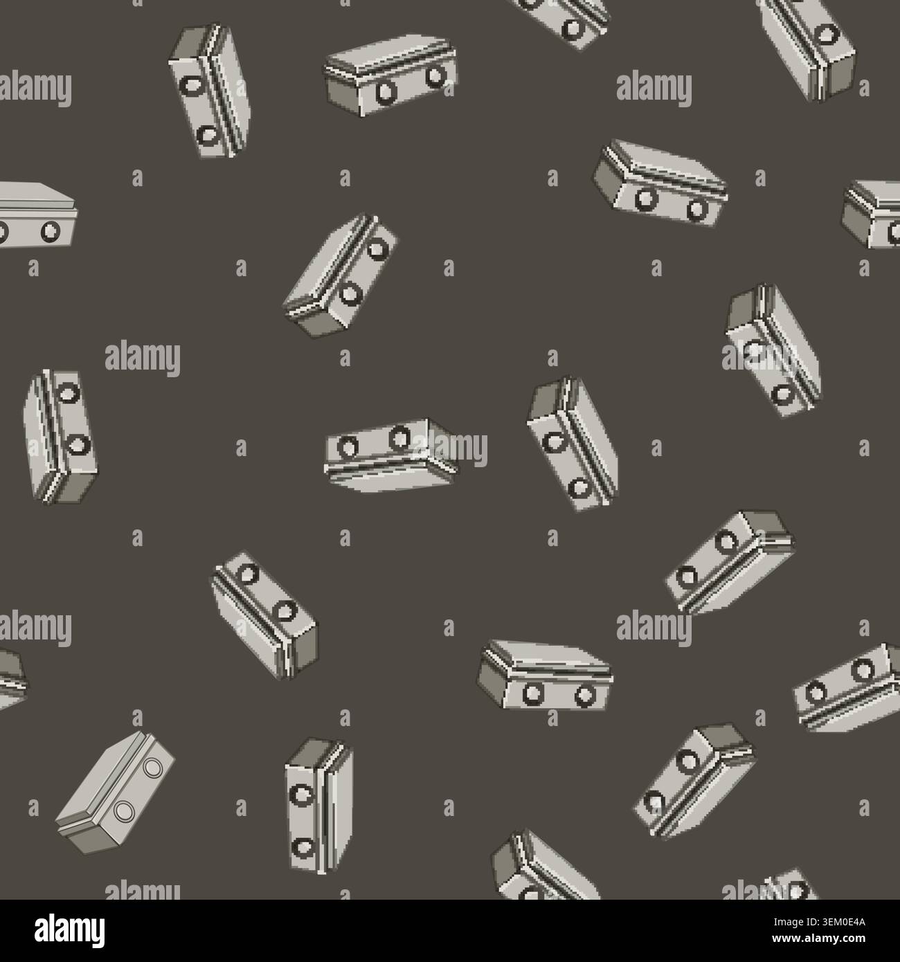 seamless pattern energy junction box cartoon vector Stock Vector