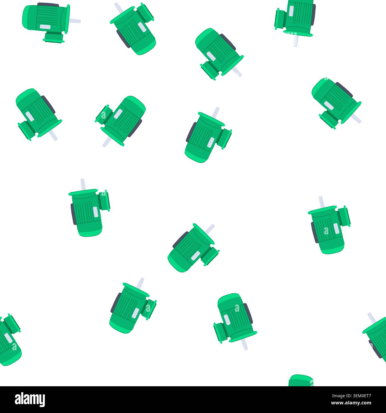 pattern dc electric motor cartoon vector Stock Vector