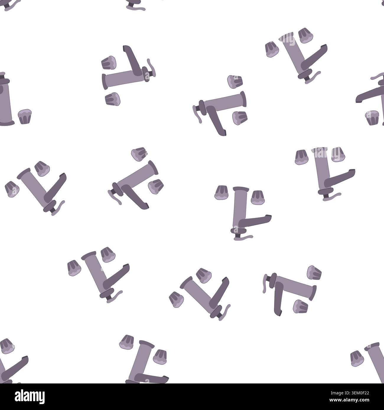 pattern modern bathroom faucet cartoon vector Stock Vector