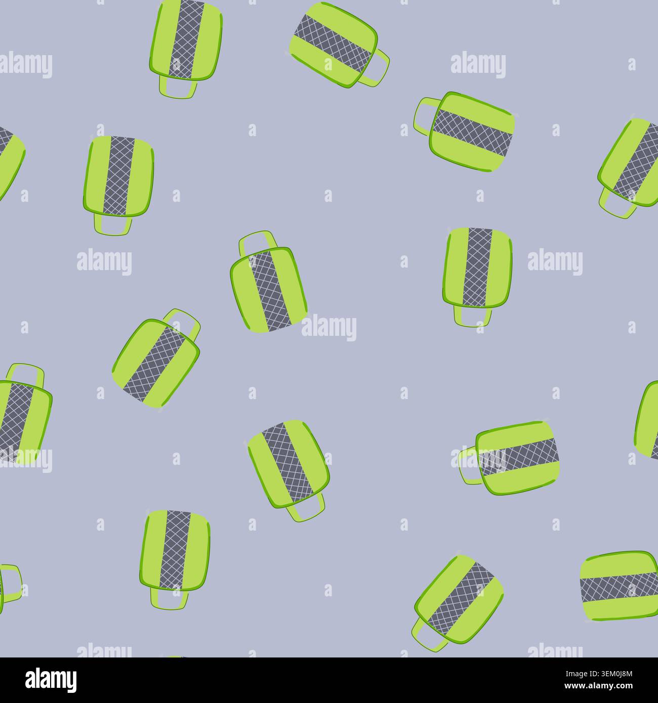 seamless pattern suitcase compression bag cartoon vector Stock Vector
