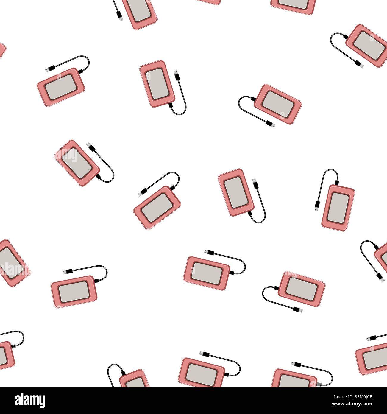 pattern memory hard drive cartoon vector Stock Vector