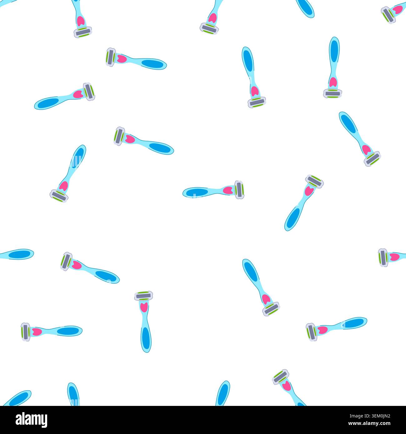 pattern electric shaver handle cartoon vector Stock Vector