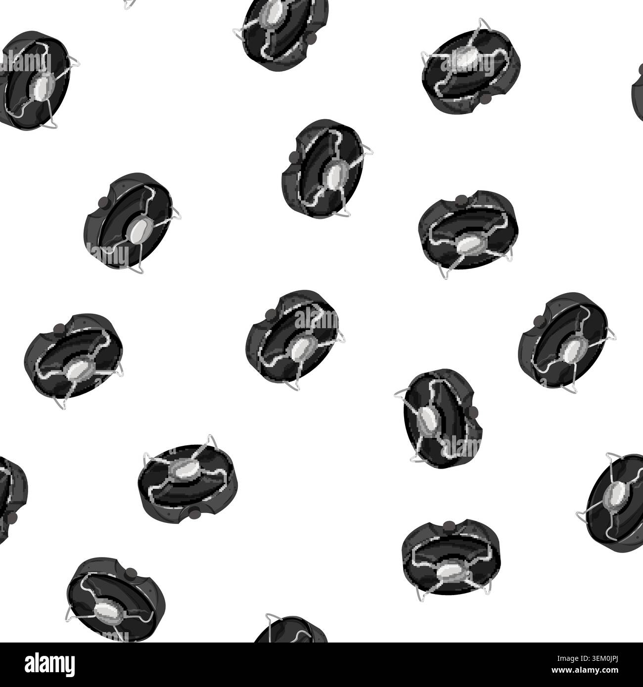 pattern burner stove camp cartoon vector Stock Vector