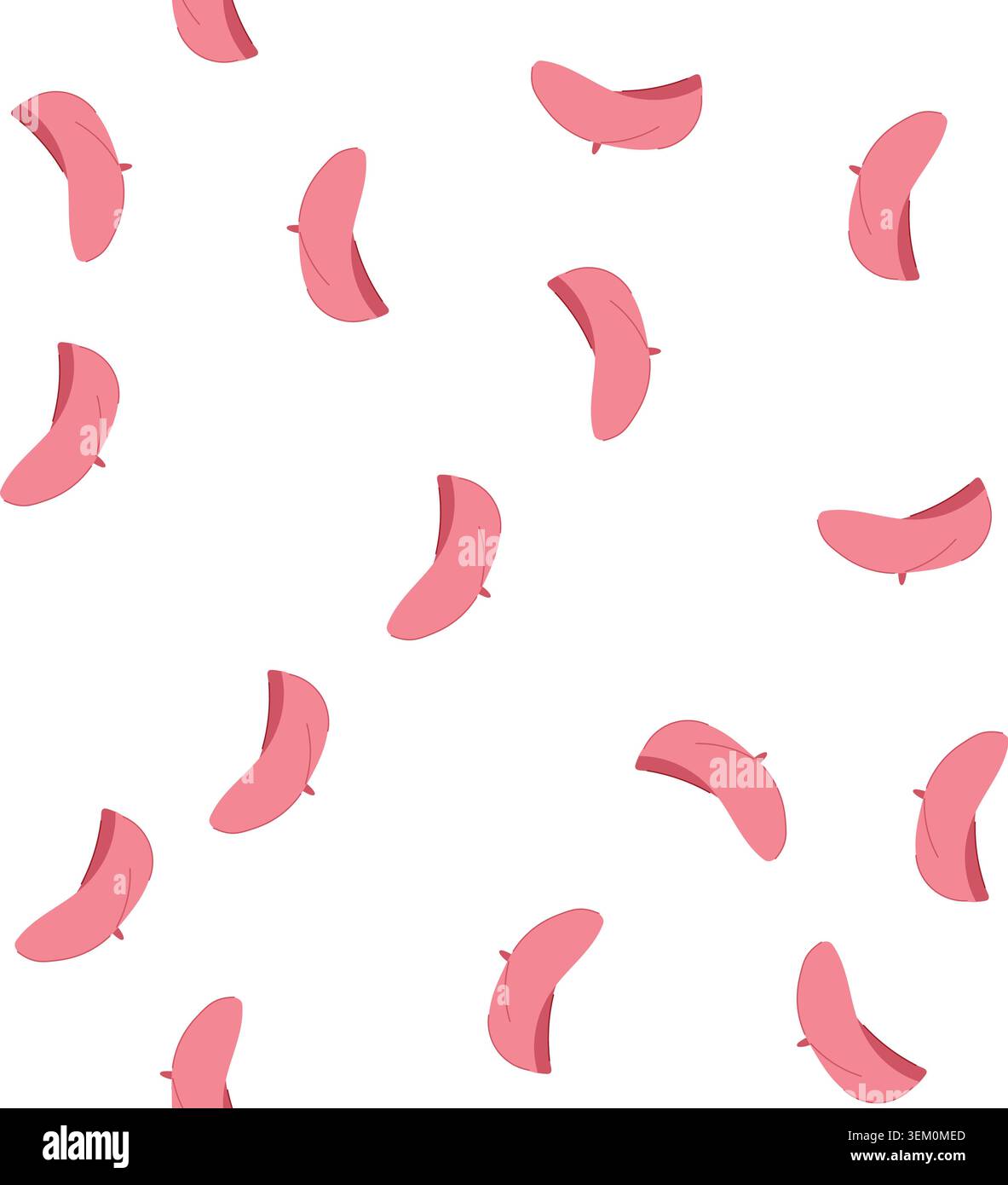 pattern accessory beret cartoon vector Stock Vector