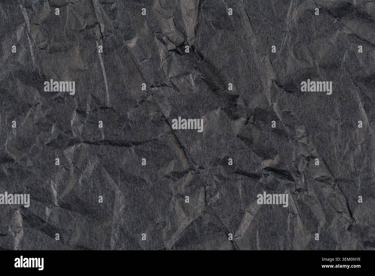 Charcoal Crushed Paper Texture Background Stock Photo