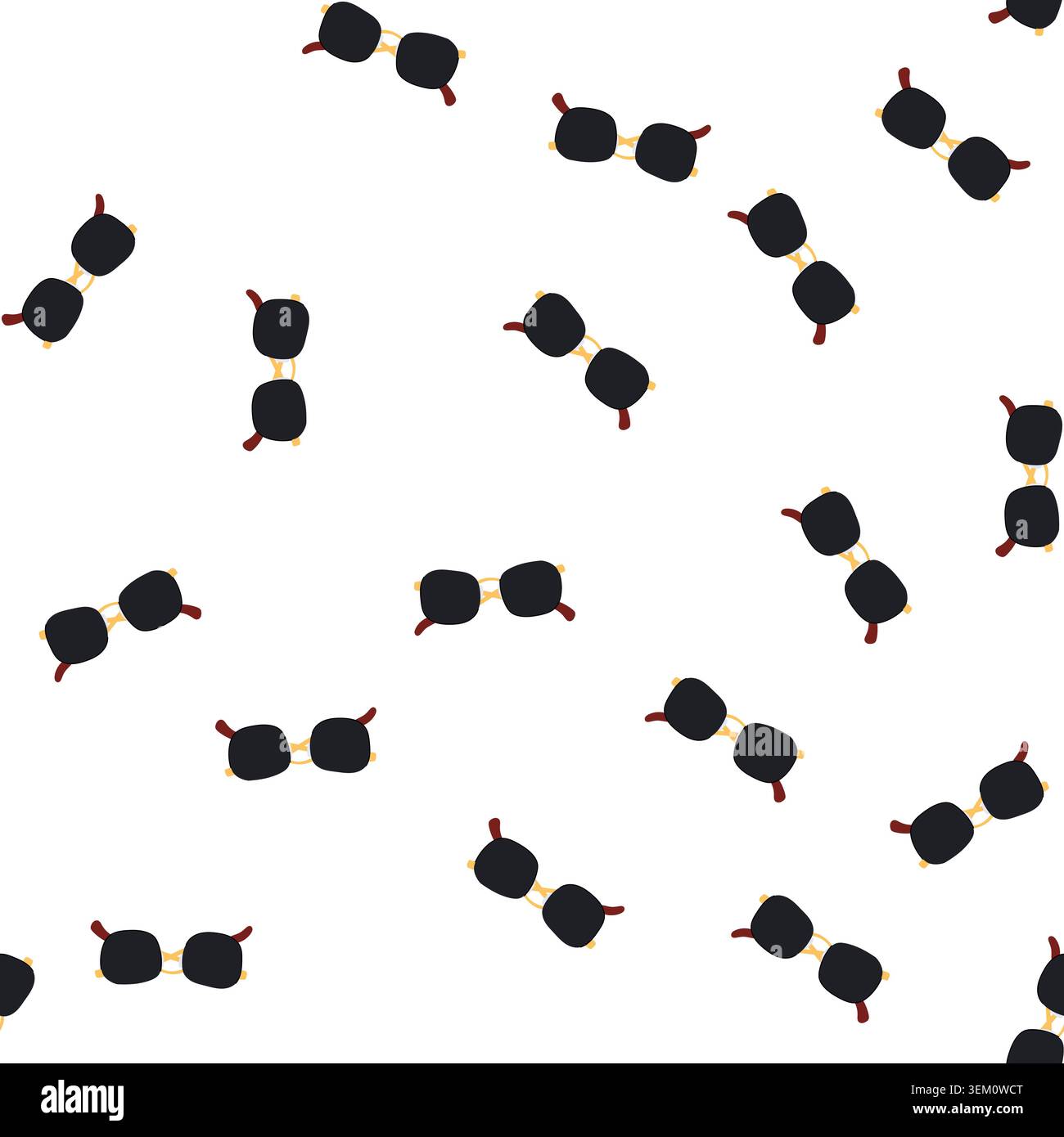 pattern enhancement glasses for the blind cartoon vector Stock Vector
