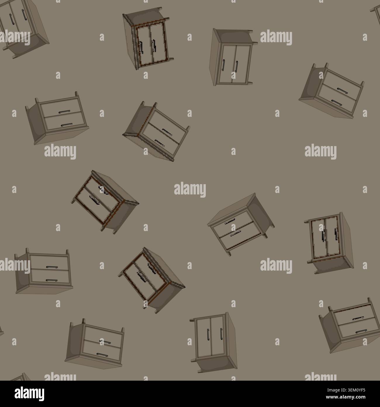 seamless pattern folder file cabinet cartoon vector Stock Vector