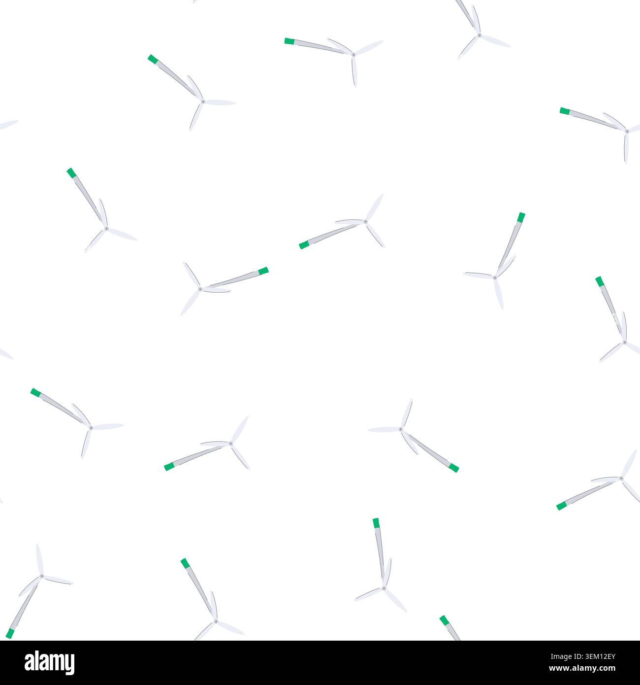 pattern renewable wind turbine cartoon vector Stock Vector