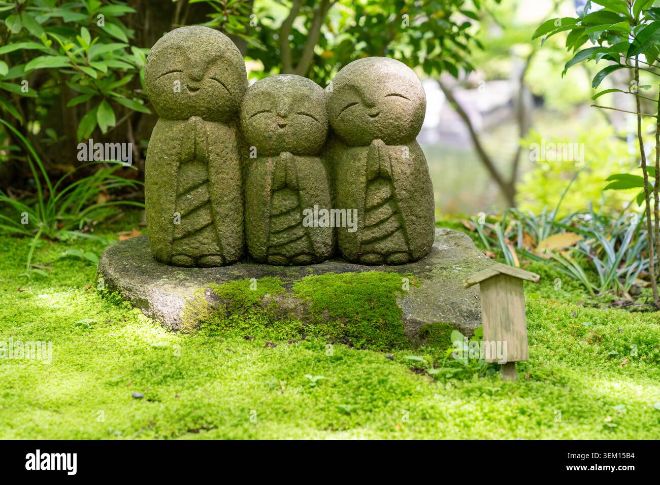 Kanagawa, Japan - Jizo Statue at Hasedera Temple in Kamakura