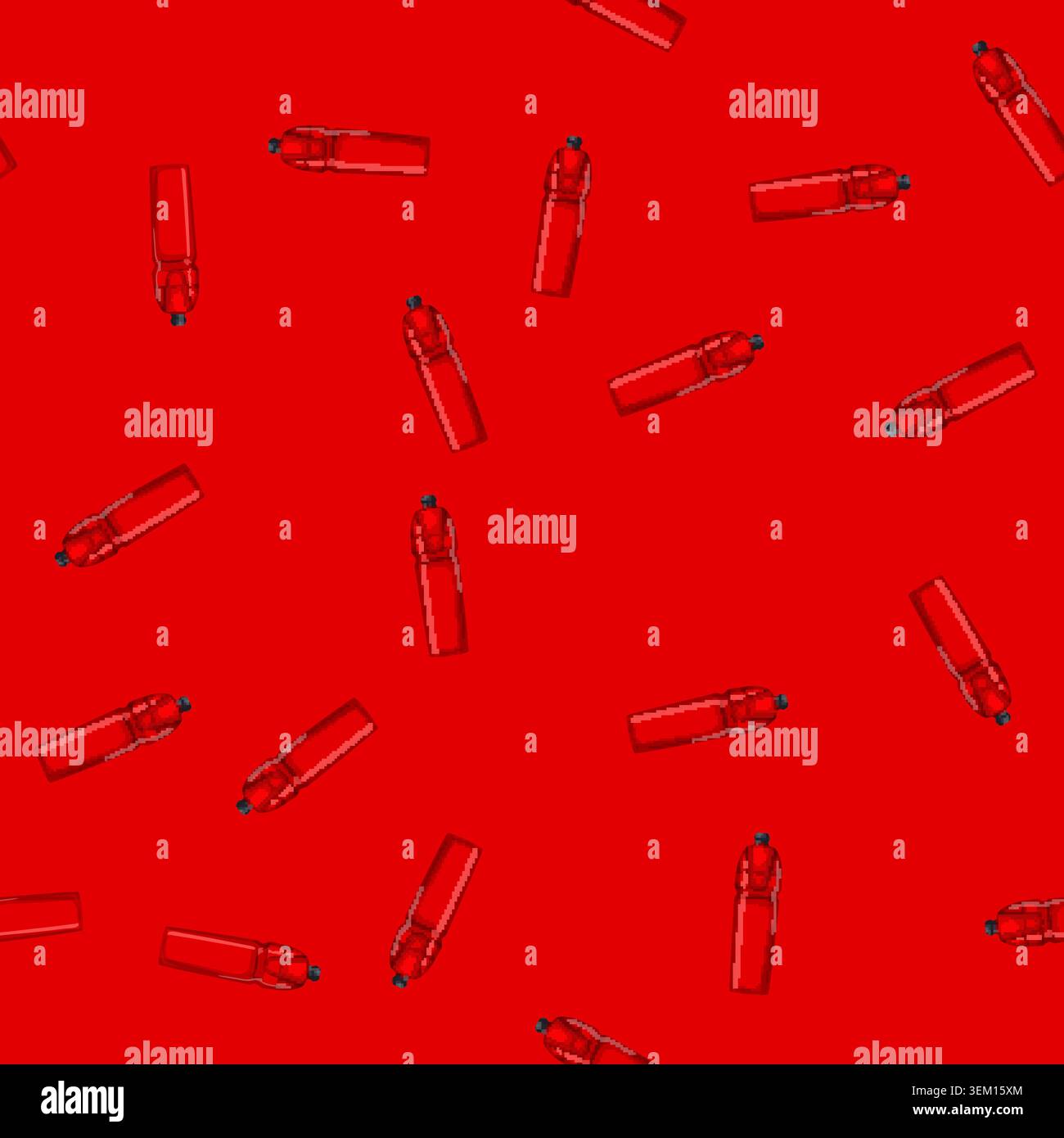 seamless pattern energy sport drinking bottle cartoon vector Stock Vector