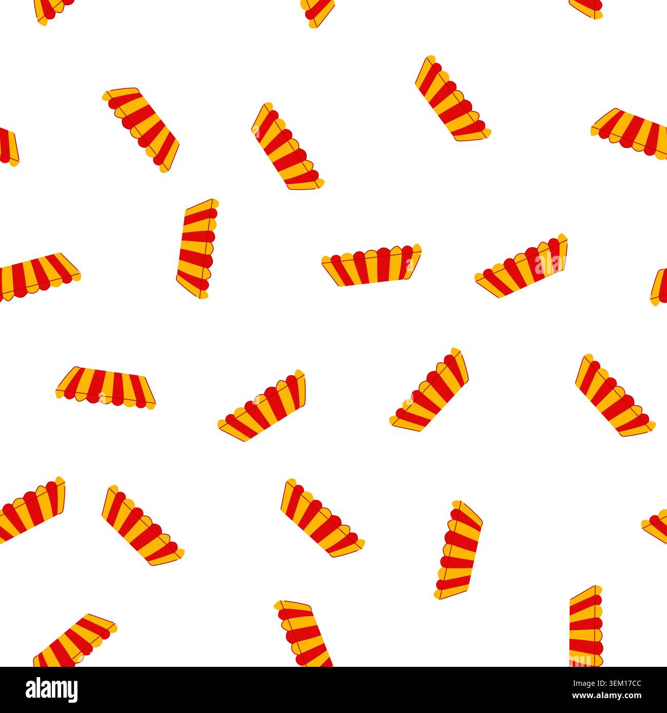 pattern roof canopy awning cartoon vector Stock Vector