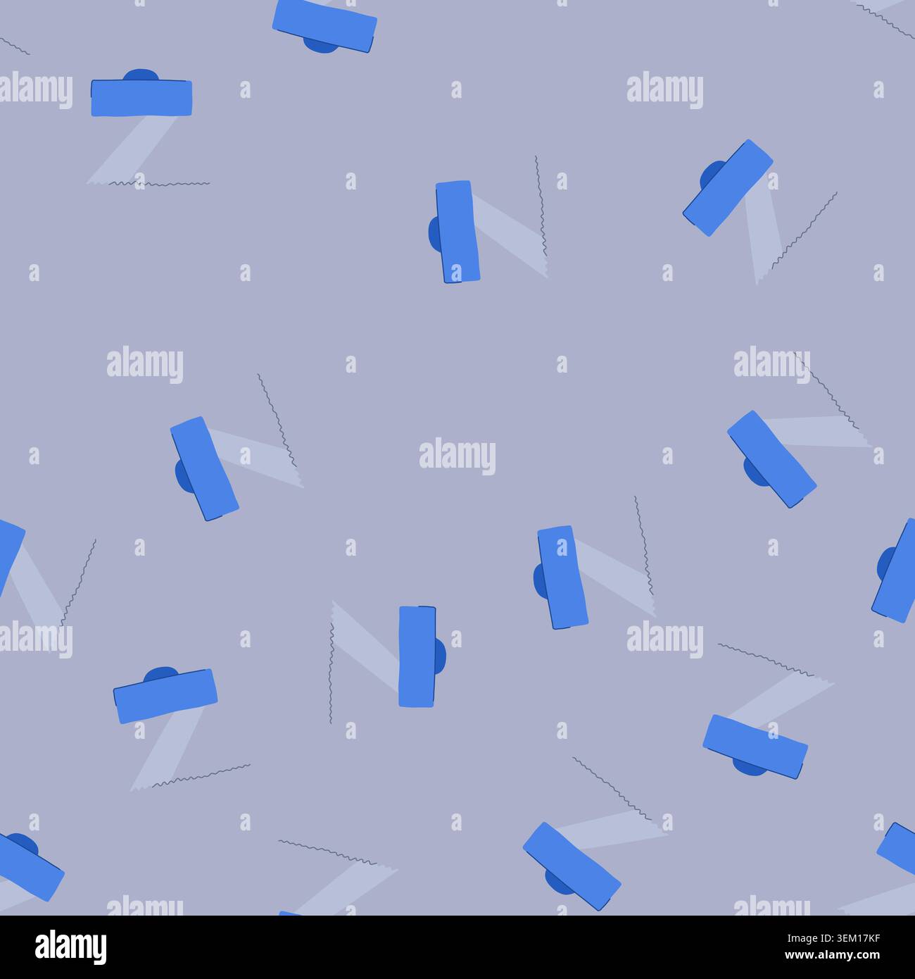 seamless pattern cement notched trowel cartoon vector Stock Vector