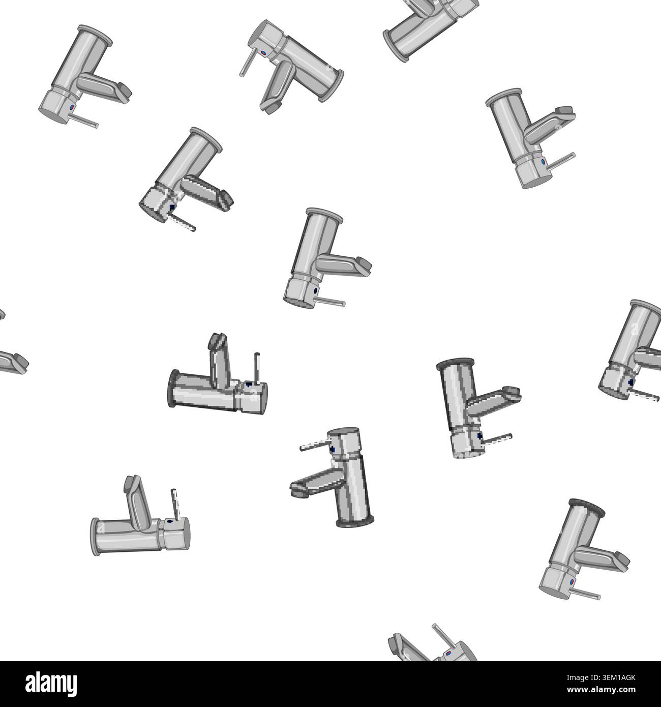 pattern drop faucet water cartoon vector Stock Vector