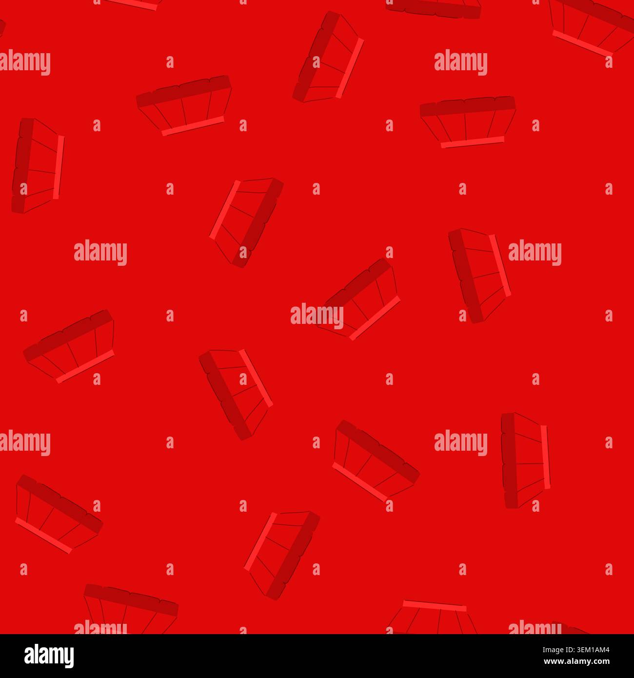 seamless pattern cafe canopy awning cartoon vector Stock Vector