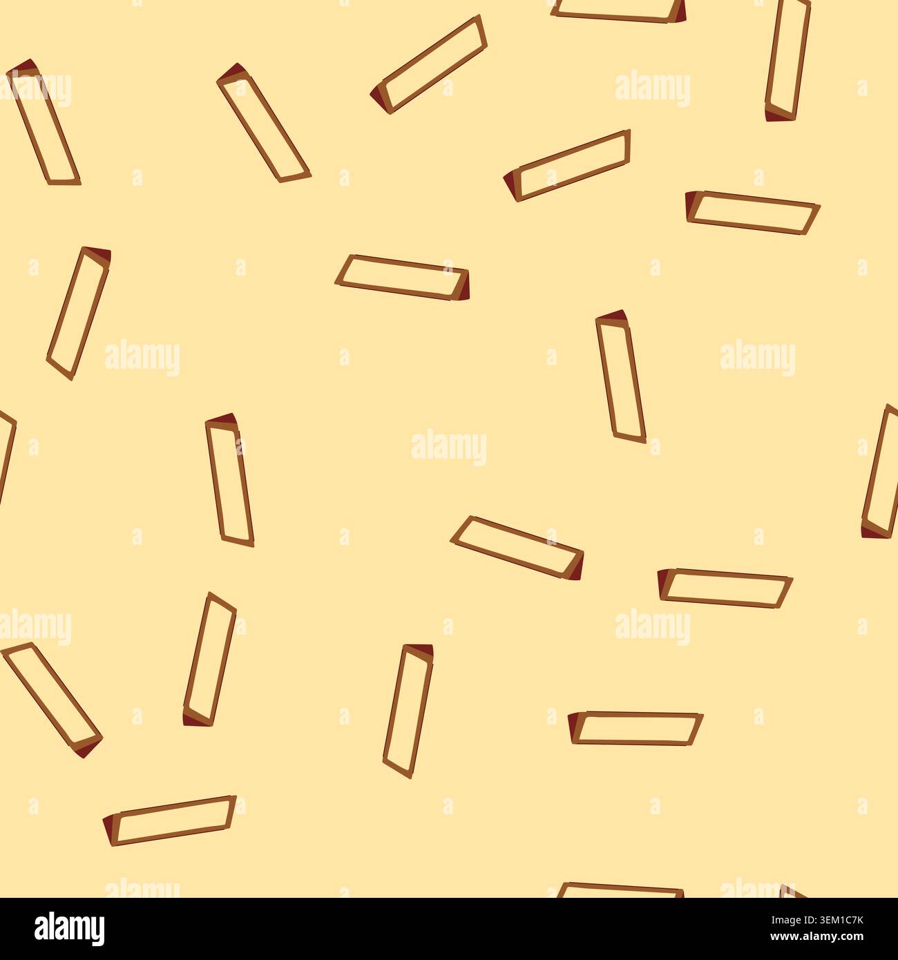 seamless pattern table nameplate cartoon vector Stock Vector