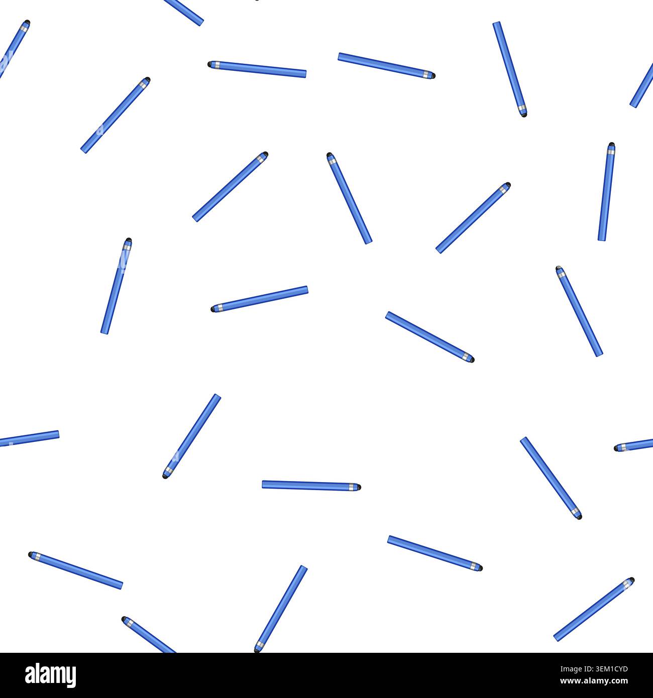 pattern touch stylus pen cartoon vector Stock Vector