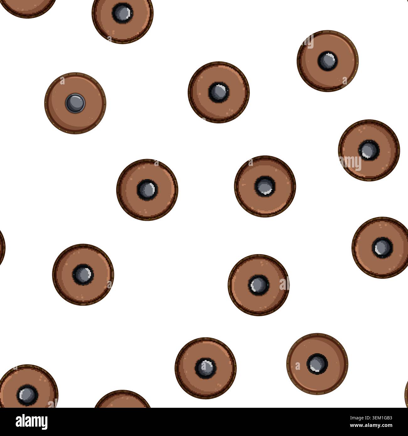 pattern antique medieval shield cartoon vector Stock Vector