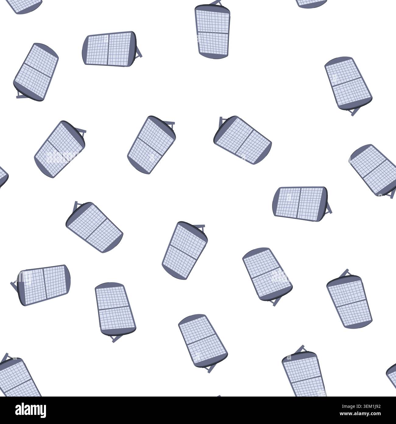 pattern field solar panel cartoon vector Stock Vector