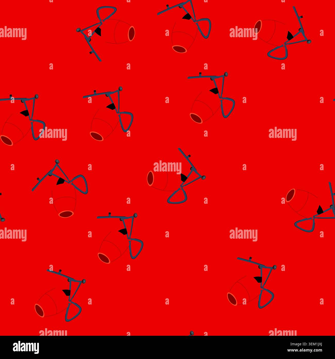 seamless pattern chute concrete mixer cartoon vector Stock Vector