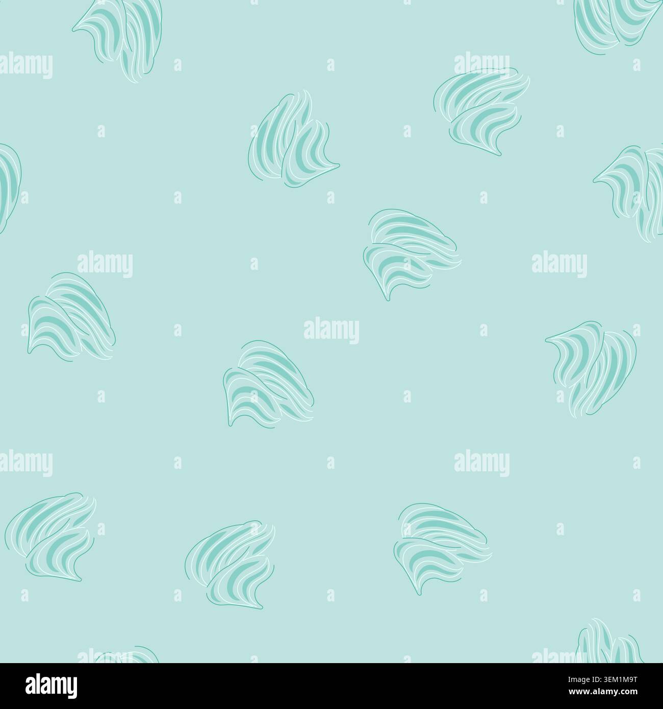 seamless pattern cake meringue cartoon vector Stock Vector