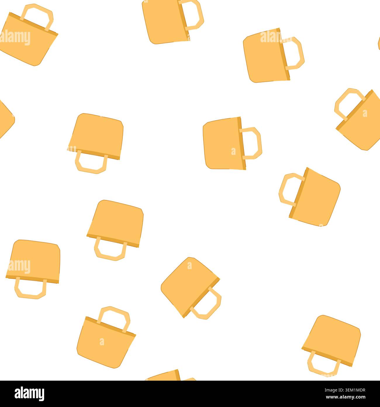 pattern shopping reusable grocery bag cartoon vector Stock Vector