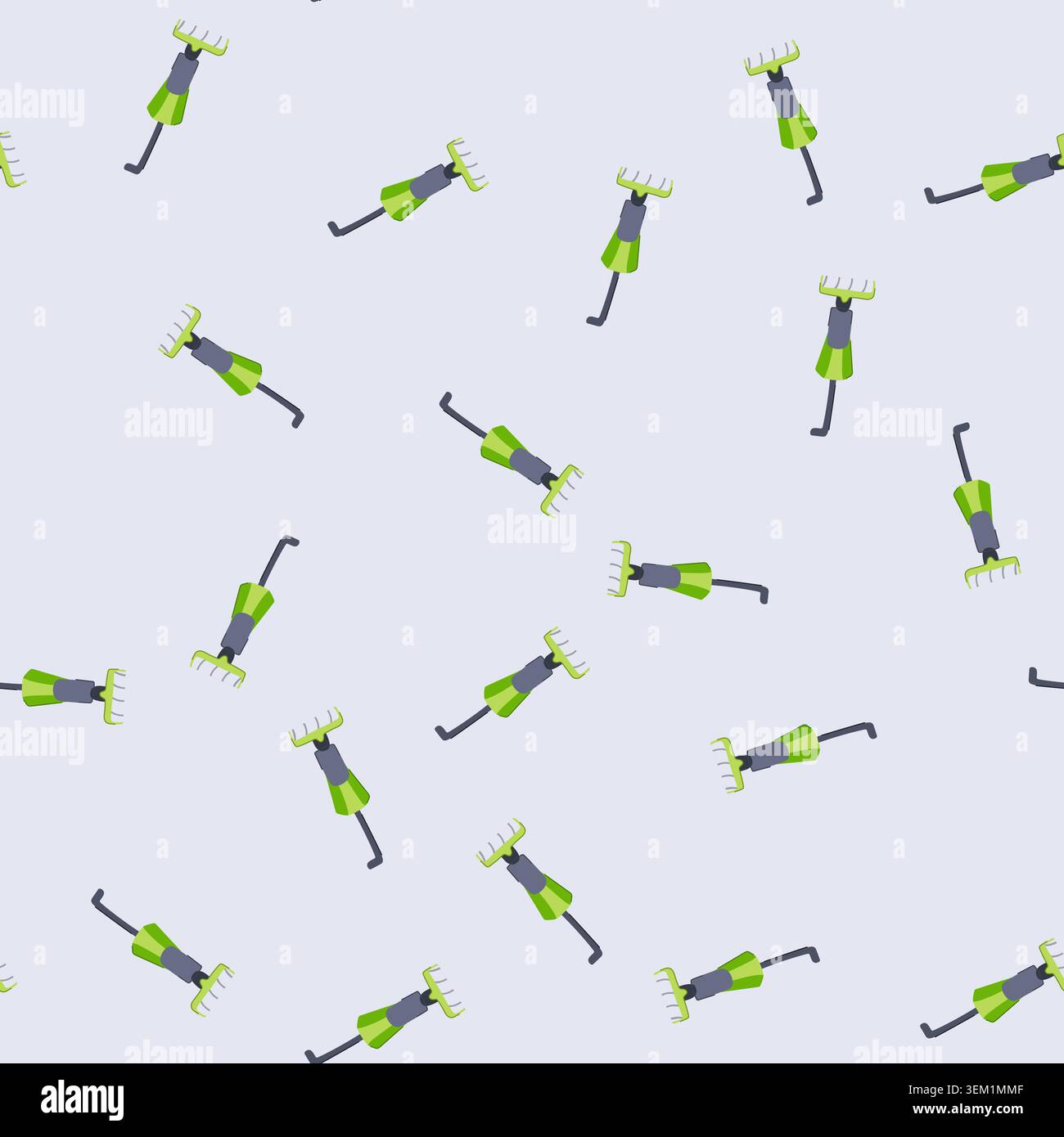 seamless pattern cleaner electric mop cartoon vector Stock Vector