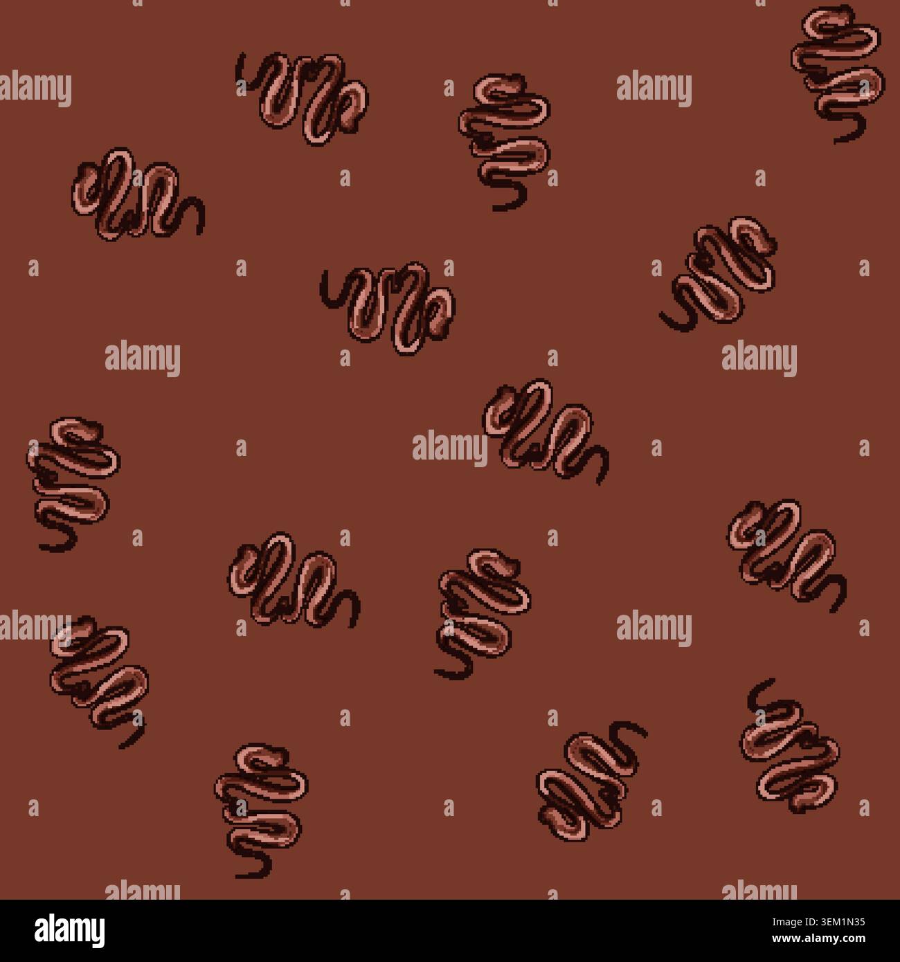 seamless pattern decadent chocolate drip sause cartoon vector Stock Vector